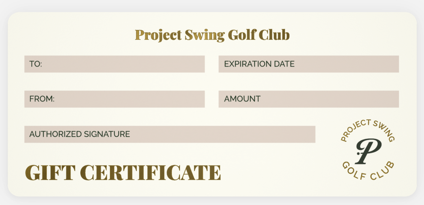 Project Swing Gift Certificate